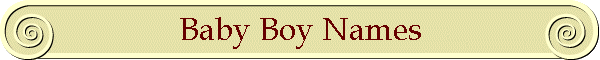 Baby Boy Names